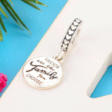 925 Sterling Silver Family Pan Charms Bracelet