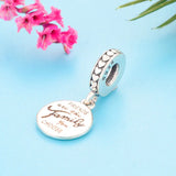 925 Sterling Silver Family Pan Charms Bracelet