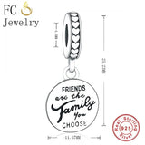 925 Sterling Silver Family Pan Charms Bracelet