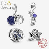 925 Sterling Silver Astronaut Bead for Bracelet Making