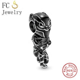 925 Sterling Silver Hero Green Enamel People Bead For Women Berloque Arrival