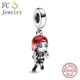 925 Sterling Silver Hero Green Enamel People Bead For Women Berloque Arrival