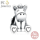 925 Sterling Silver Dad Letter Charms Bracelet