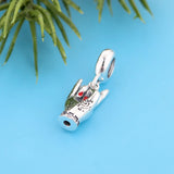925 Sterling Silver Rock Gesture Bead for Women's Bracelet