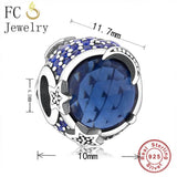 925 Sterling Silver Zircon Charms Bracelet for Berloque Making