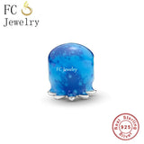 925 Silver Ocean Octopus Charm Bracelet Bead for Women