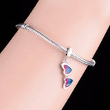 Sterling Silver Sunglasses Charm for Bracelet Making