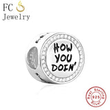 925 Sterling Silver TV How You Doing Bead For Making Women Berloque