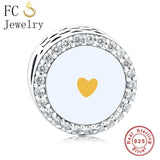 925 Sterling Silver Pan Charms Bracelet Bead for Women