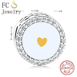 925 Sterling Silver Pan Charms Bracelet Bead for Women