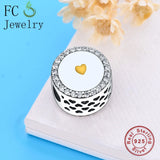 925 Sterling Silver Pan Charms Bracelet Bead for Women