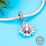 925 Sterling Silver Clover Bead Bracelet Charms