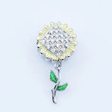 925 Silver Sunflower Charm Bracelet Bead For Women
