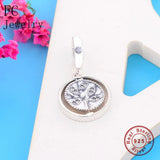 925 Sterling Silver Family Tree Bracelet Necklace Charm