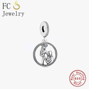 925 Sterling Silver Mum and Dad Bead for Bracelet Necklace
