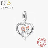 Family We Choose Charm Bracelet 925 Silver Bead for Women Berloque