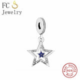 925 Silver Star Pendant Bead for Bracelet Making