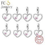 925 Silver Butterfly Charm Bracelet Bead for God Daughter