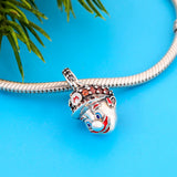 Pan Charms Bracelet Real 925 Sterling Silver Bead