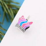 925 Sterling Silver Unicorn Cup Cake Bead for Bracelet