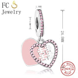 Double Heart Shape Beads Necklace Pendant for Jewelry Making