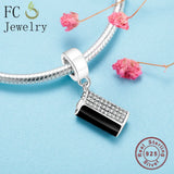 925 Silver Bag Purse Beads Pendant for Bracelets Bangle