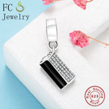 925 Silver Bag Purse Beads Pendant for Bracelets Bangle