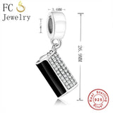 925 Silver Bag Purse Beads Pendant for Bracelets Bangle
