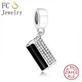 925 Silver Bag Purse Beads Pendant for Bracelets Bangle