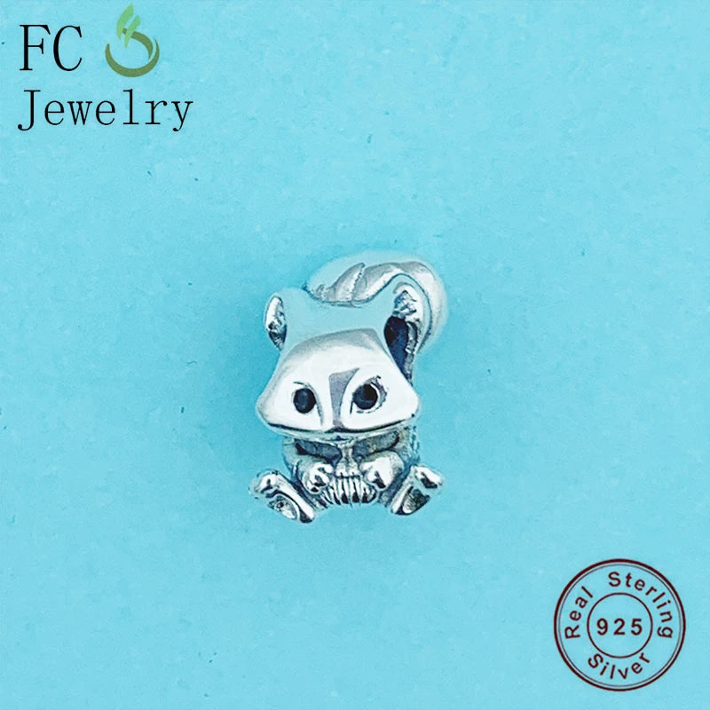 925 Silver Squirrel Eye Bead for Bracelet Making