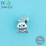 925 Silver Squirrel Eye Bead for Bracelet Making