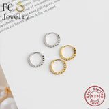 925 Silver Rainbow Zircon Hoop Earring for Women