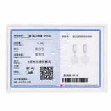 925 Silver Round Smile Face Pendant Hoop Earring For Women
