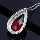 Tourmaline Zircon Pendant Necklace for Party