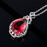 Labradorite & Multi-Color Zircon Pendant Necklace Gift