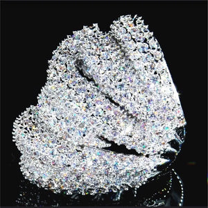 Zircon Charm Ladies Ring Engagement Wedding Lover Gift