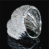 Zircon Charm Ladies Ring Engagement Wedding Lover Gift