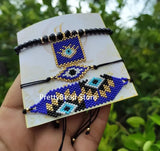 FE Letter Heart Pendant Bracelet, Gold Plated Beads Bracelet
