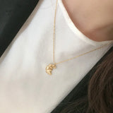 FEEHOW Croissant Charm Necklaces for Women Geometry Neckalce