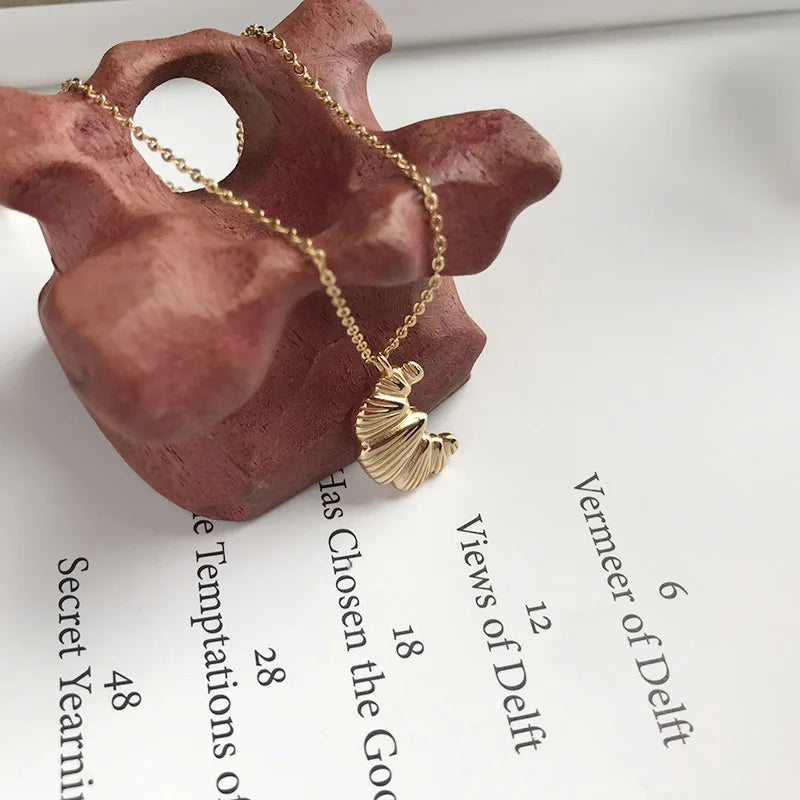 FEEHOW Croissant Charm Necklaces for Women Geometry Neckalce