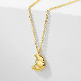 FEEHOW Croissant Charm Necklaces for Women Geometry Neckalce