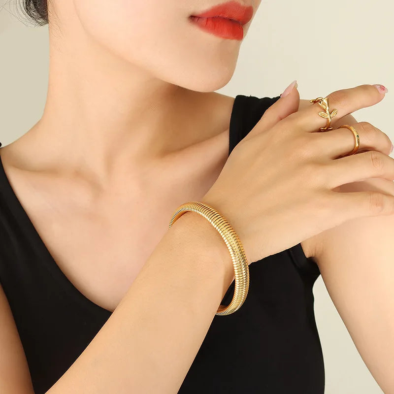 FEILIN Stainless Steel Plated Bracelet for Women