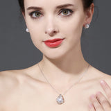 10-11MM Freshwater Pearl Necklace Bohemian Ruby 925 Silver Pendant