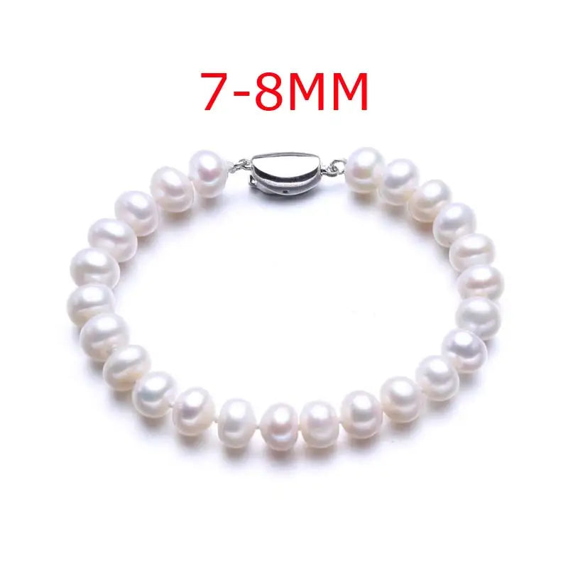 High Quality 925 Silver Bracelet with Natural Freshwater Pearl