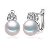 925 Sterling Silver Freshwater Pearl Earrings for Women Evening Party Wedding
