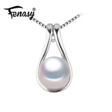 925 Silver Pendant Pearl Necklace Bohemian Style