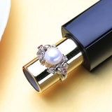 Adjustable Freshwater Pearl Wedding Ring 925 Sterling Silver