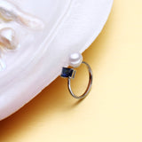 Freshwater Pearl 925 Silver Party Rings For Women