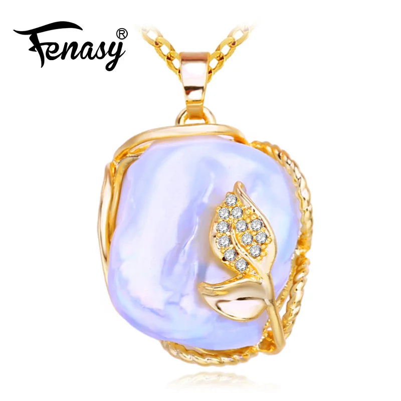 Freshwater Pearl Necklace Bohemian Ruby 925 Sterling Silver Pendant