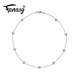 Baroque Freshwater Pearl Necklace Handcrafted Long Wedding Jewelry